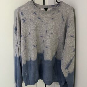 Wild Fable Gray and Blue Tie-Dye Sweatshirt